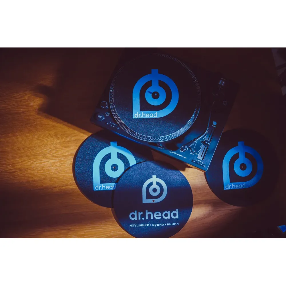Dr.Head LP SlipMat Big Logo Black