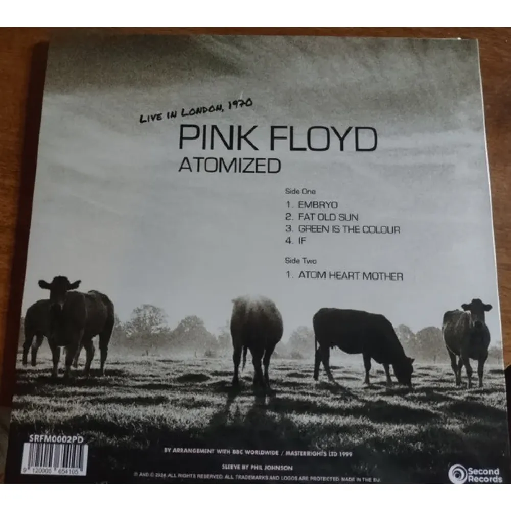 Pink Floyd - Atomized (John Peel's Sunday Concert: BBC Paris Theatre London, 19th July 1970) - White LP