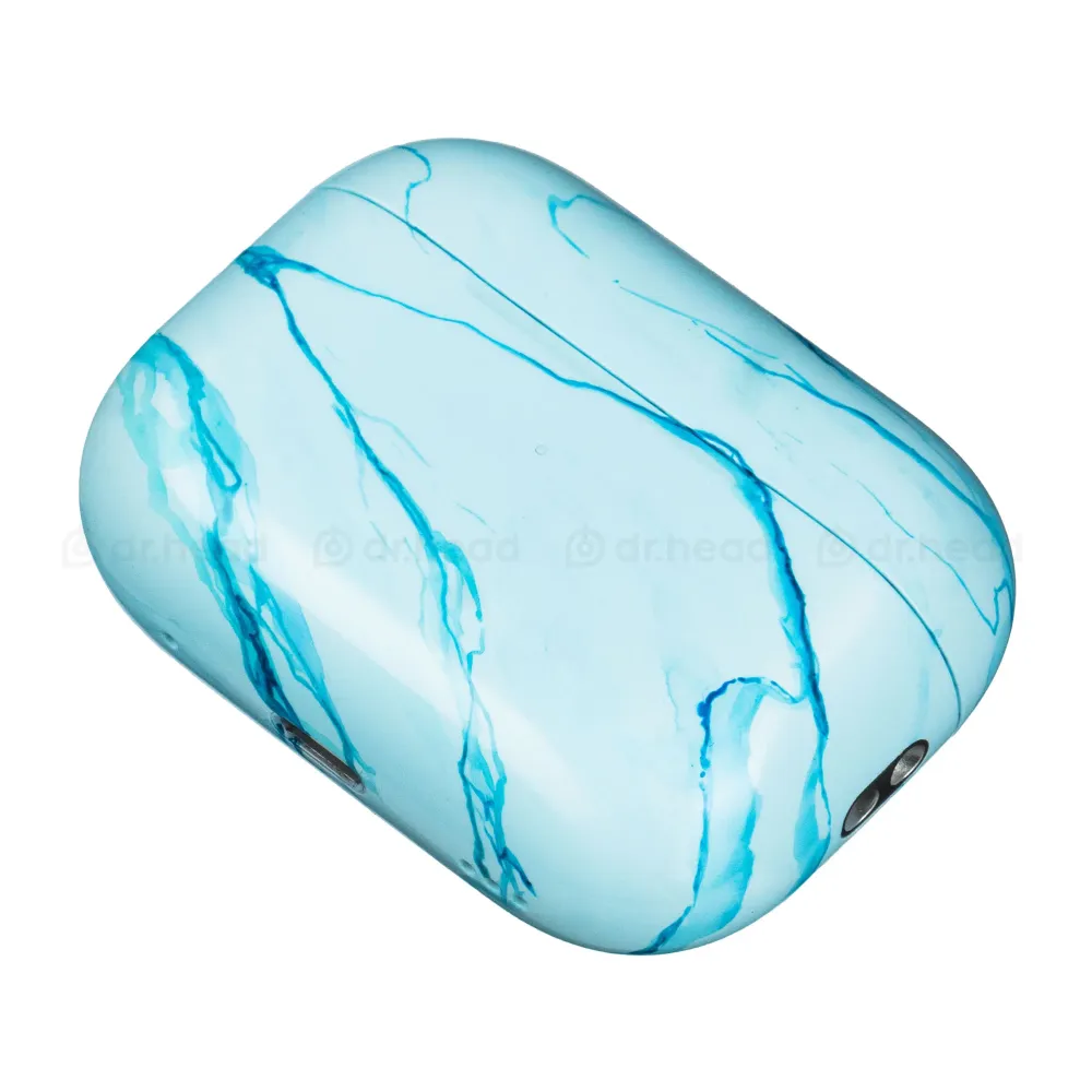 Apple AirPods Pro 2nd gen with MagSafe USB-C (2023) Light Blue Marble Gloss