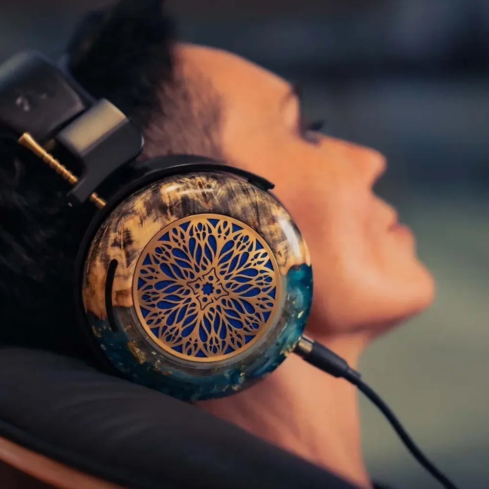 ZMF Atrium LTD Green Ish Leather 4-pin xlr ofc cable + 6.35mm