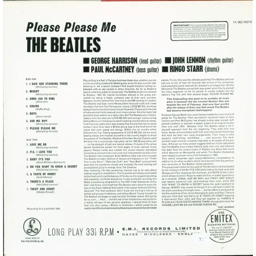 BEATLES THE PLEASE PLEASE ME