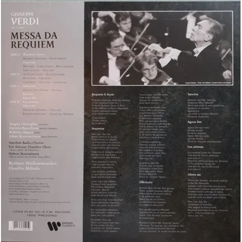 Giuseppe Verdi, Claudio Abbado, Berliner Philharmoniker – Messa da Requiem 2LP
