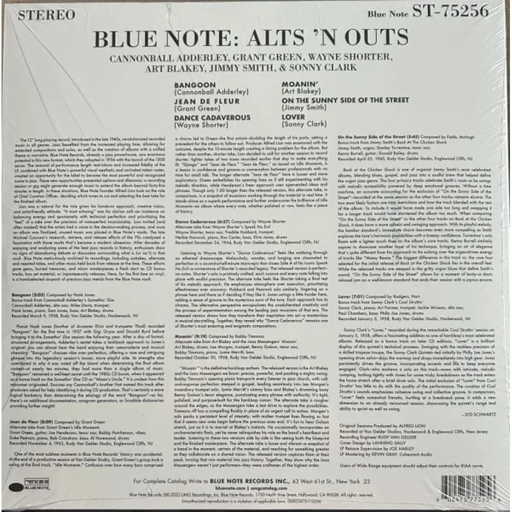 Various – Blue Note: Alts 'N Outs - LP