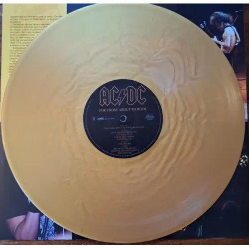 AC/DC – For Those About To Rock (Coloured Gold) LP