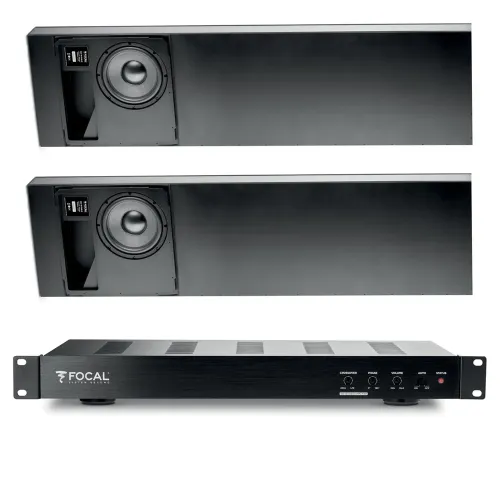Focal 100 IW SUB 8 x 2 + 100 IW SUB 8 Amp Black