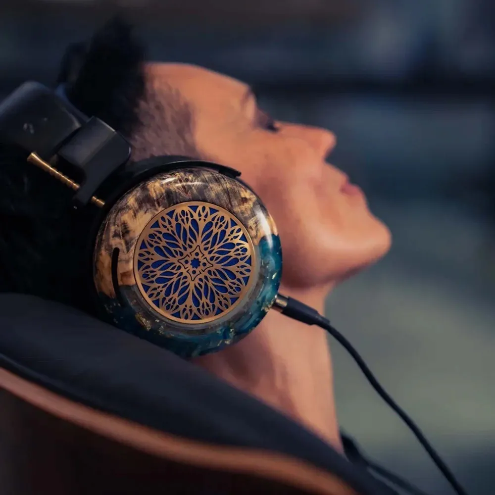 ZMF Atrium LTD Green Ish Leather 4-pin xlr ofc cable + 6.35mm