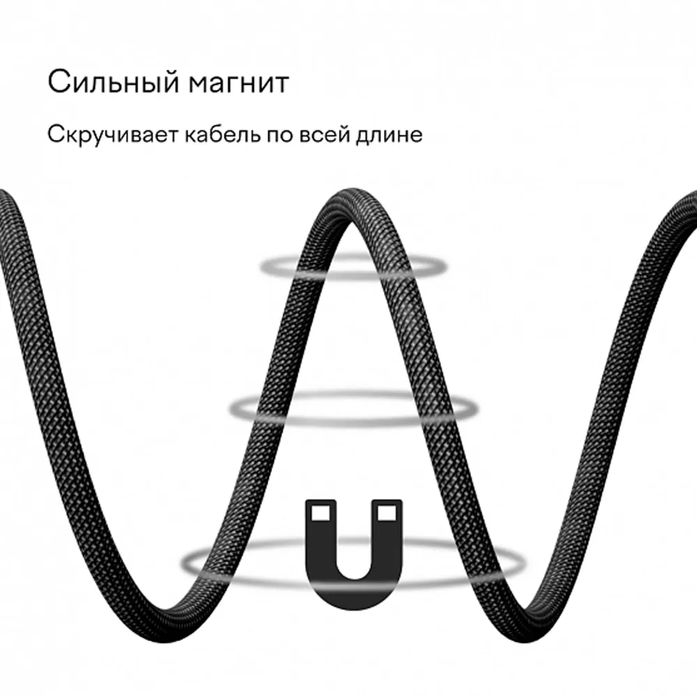 Magssory Link L 60W USB-C - Lightning Black 1.2m