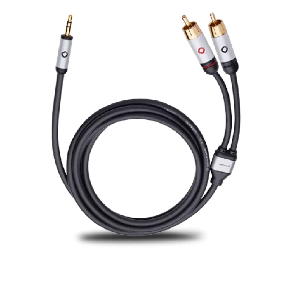 OEHLBACH I-CONNECT Black Jack 3.5 to 2RCA 1.5m