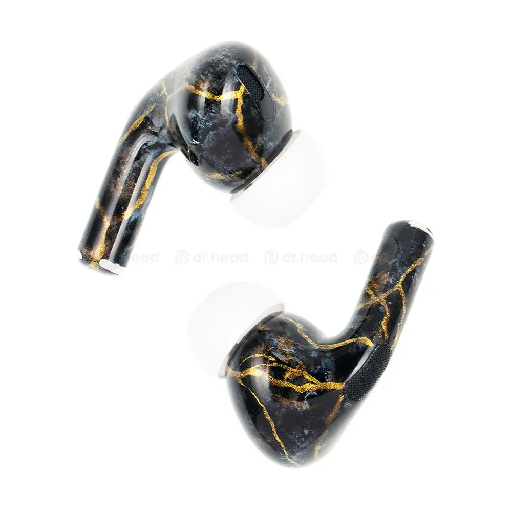 Apple AirPods Pro 2nd gen with MagSafe USB-C (2023) Black Marble Total Matte