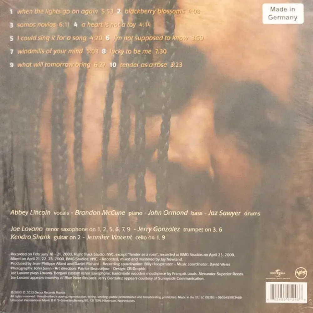 Abbey Lincoln – Over The Years 2LP