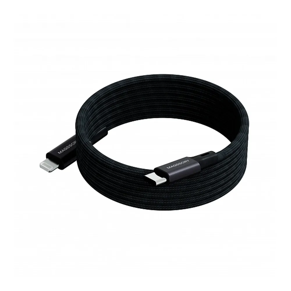 Magssory Link L 60W USB-C - Lightning Black 1.2m