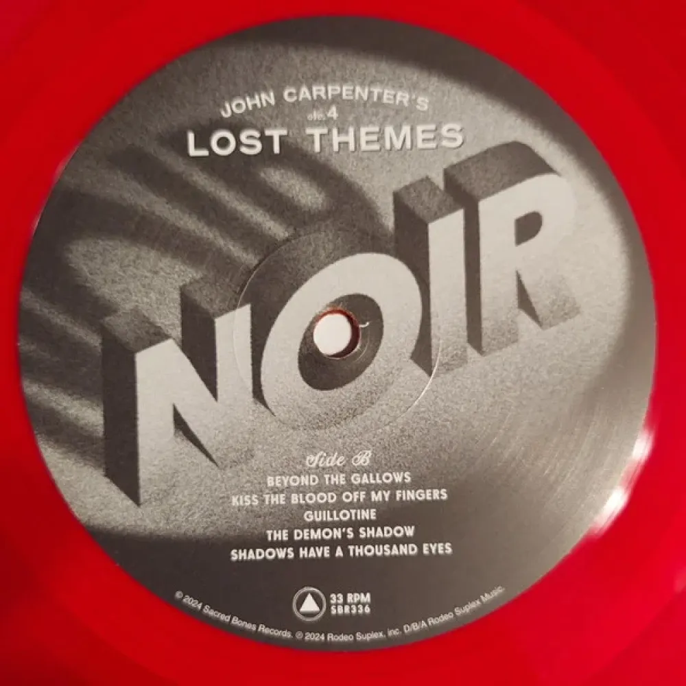 John Carpenter – Lost Themes No. 4: Noir Сloured LP