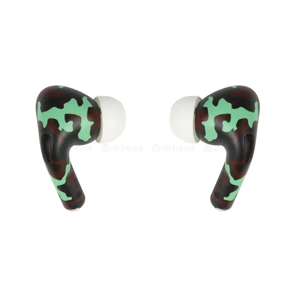 Apple AirPods Pro 2nd gen with MagSafe USB-C (2023) Total Green Camo Matte