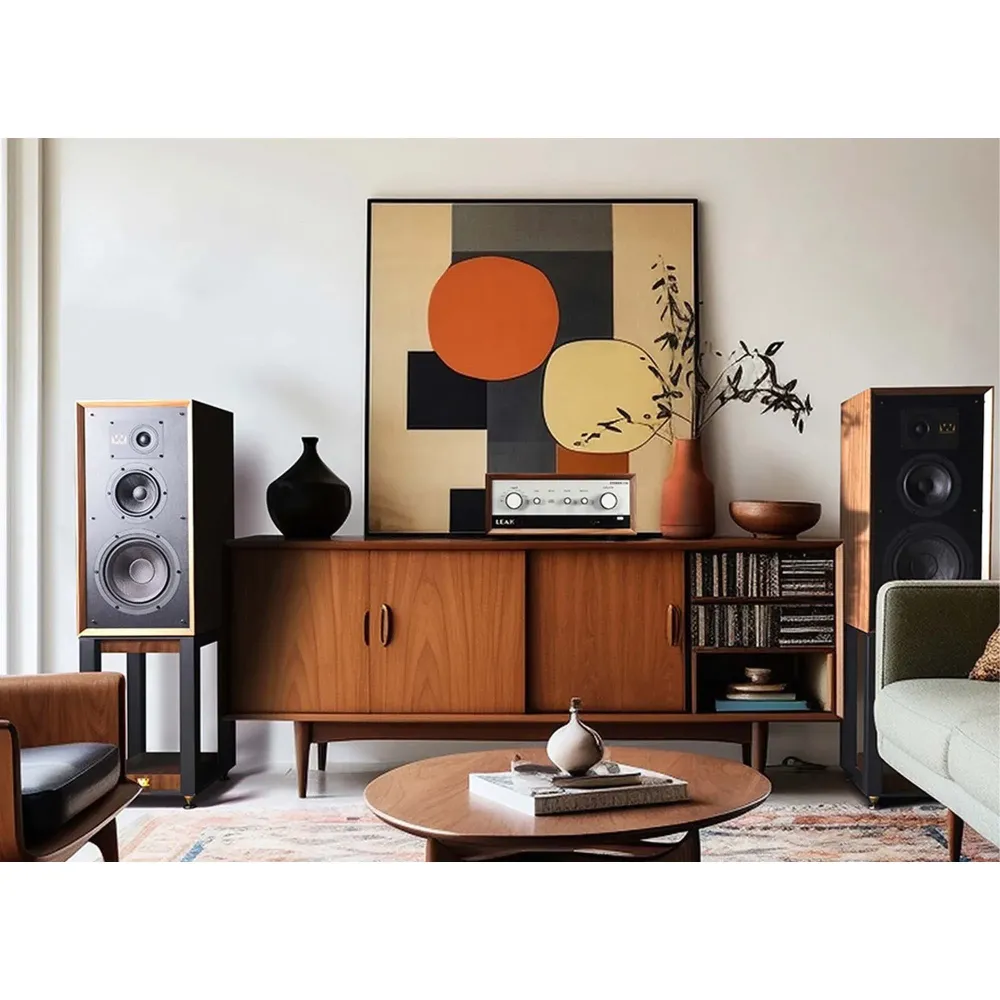 Wharfedale Super Linton (with stand) Mahogany Red