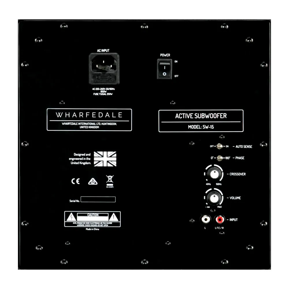 Wharfedale Diamond SW-15 Black Wood