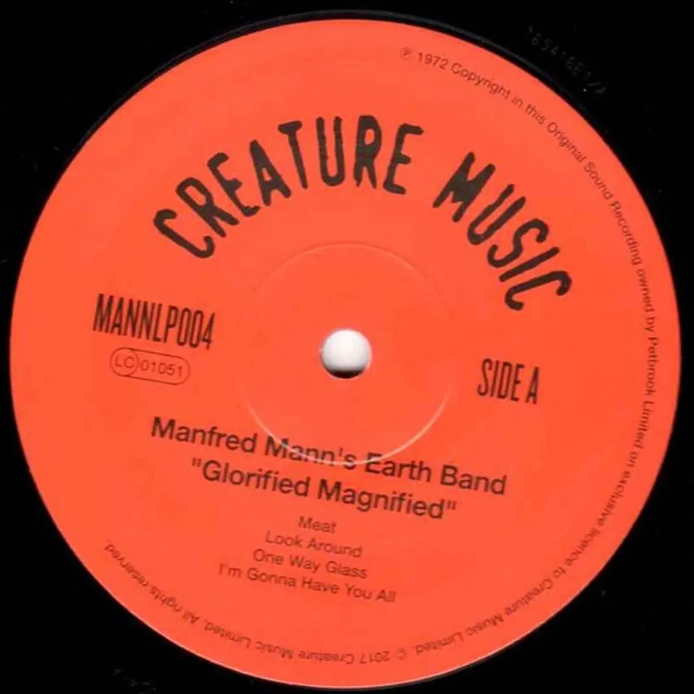 Manfred Mann's Earth Band - Glorified Magnified LP