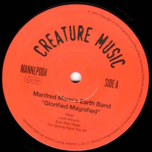 Manfred Mann's Earth Band - Glorified Magnified LP