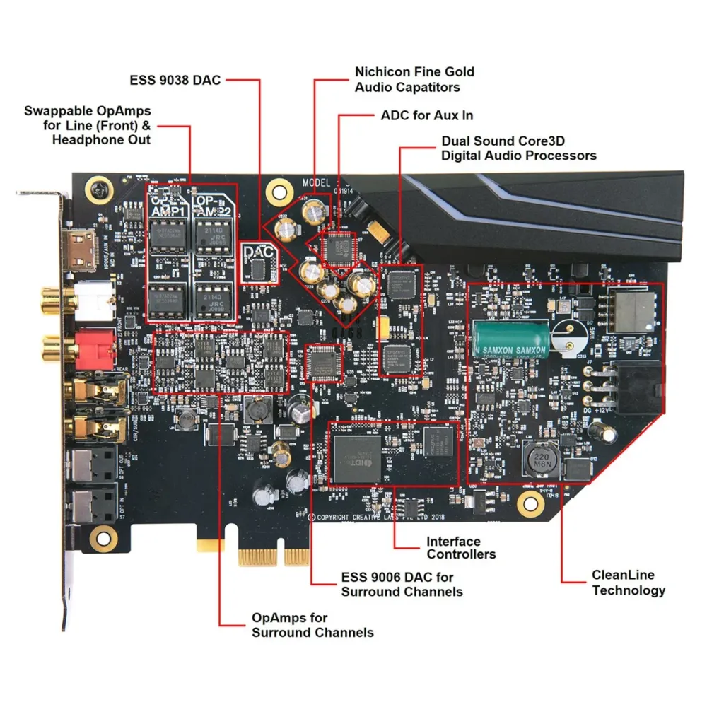 Creative Sound BlasterX AE-9 PCI-eX