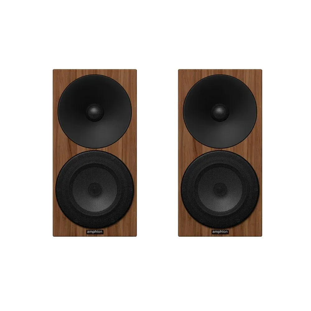 Amphion Argon1 Walnut + WiiM AMP Space Gray + AudioQuest SLIP-DB 14/2