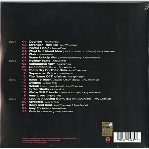 Amy Winehouse; Antonio Pinto - Amy (The Original Soundtrack)