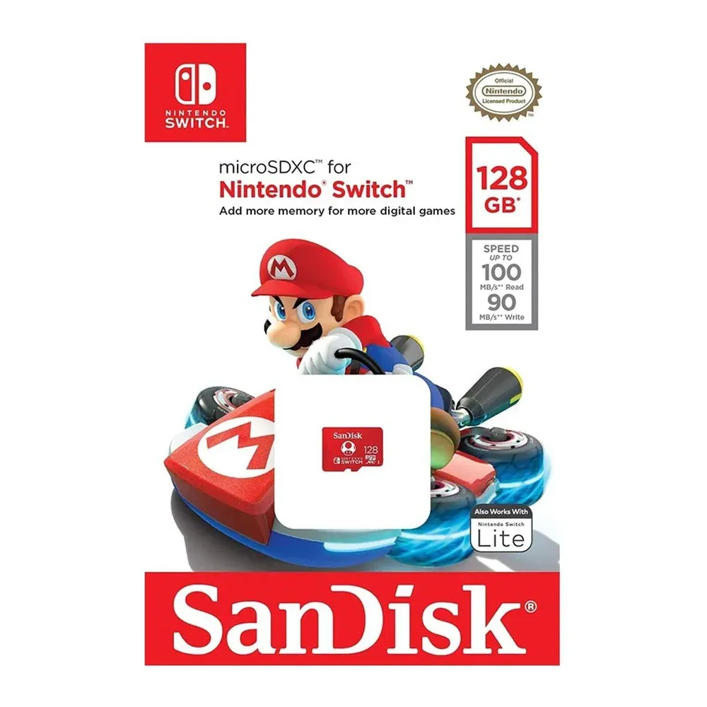 SanDisk Nintendo Switch microSDXC 128Gb Red