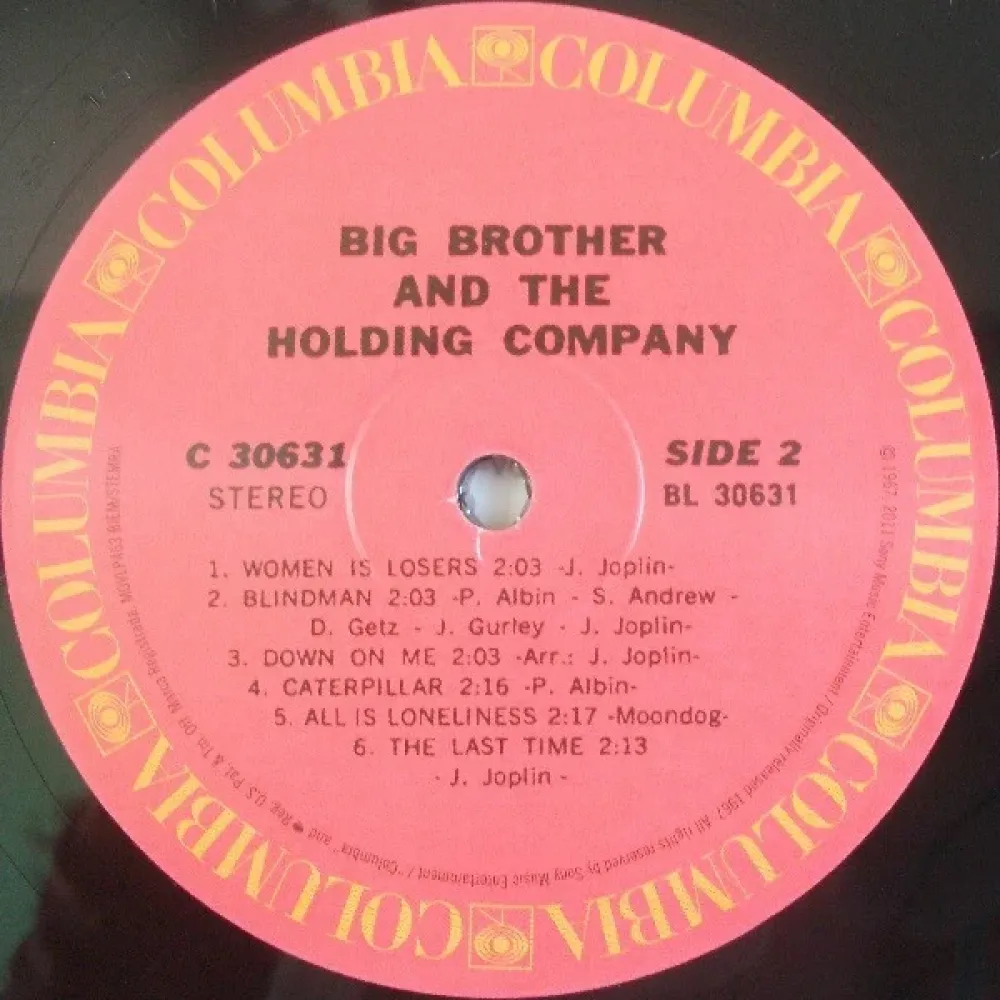 Big Brother & The Holding Company – Big Brother & The Holding Company Ft. Janis Joplin LP