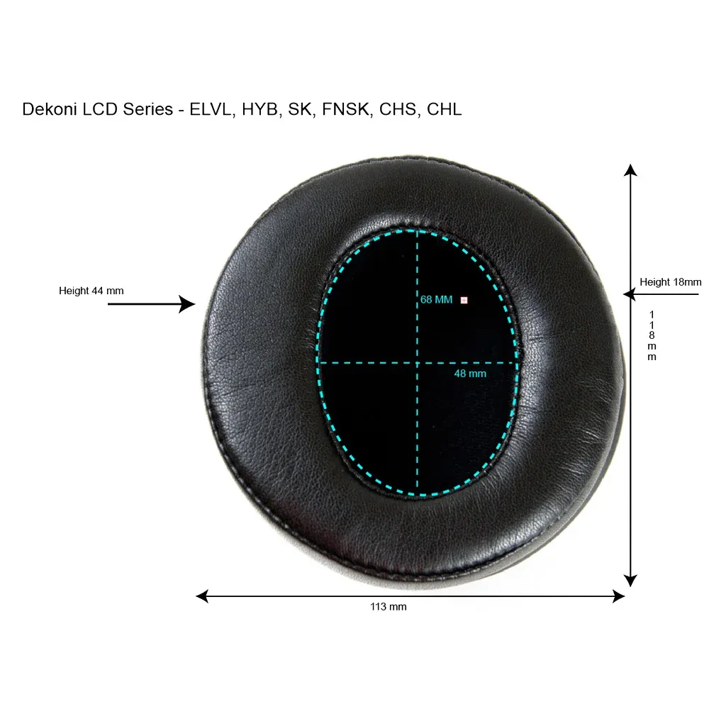 Dekoni Audio Elite Sheepskin Ear Pad Set for Audeze LCD Series