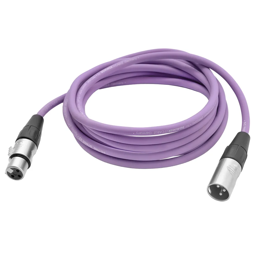 HeadMade Pro XLR-F - XLR-M Purple 3m
