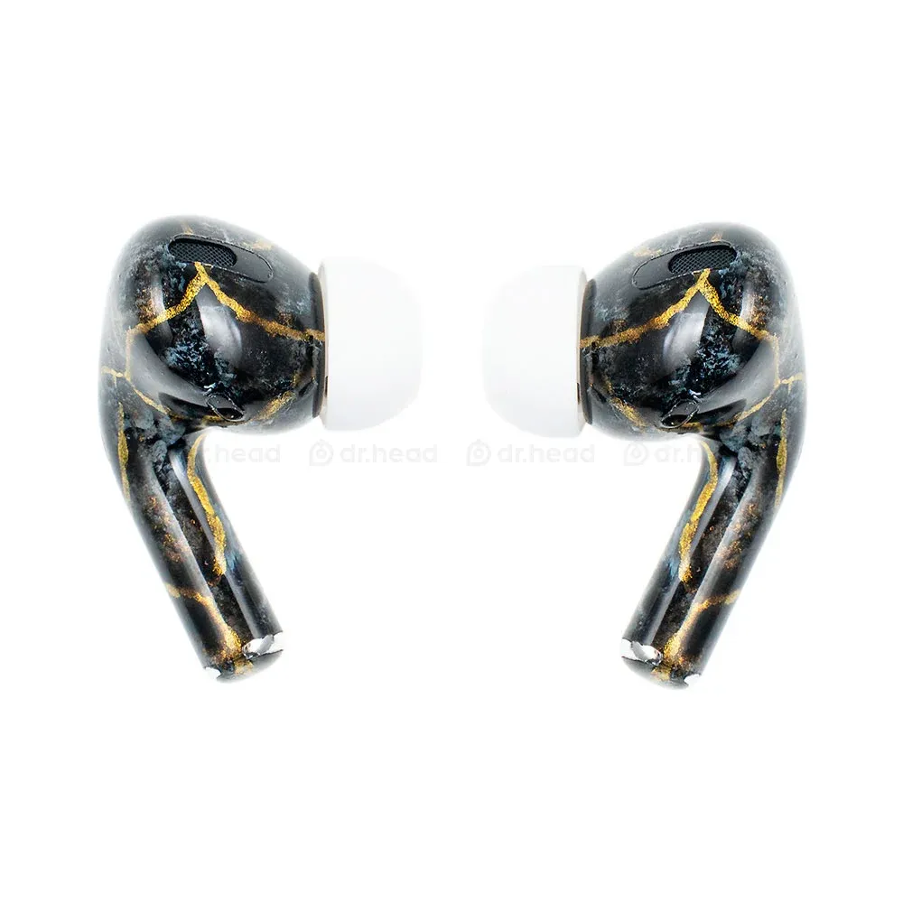 Apple AirPods Pro 2nd gen with MagSafe USB-C (2023) Black Marble Total Matte