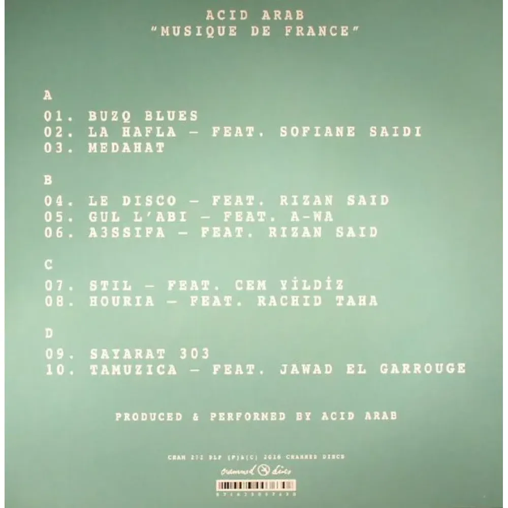Acid Arab - Musique De France LP