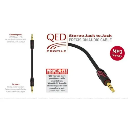 QED Profile Stereo Jack to Jack 3m