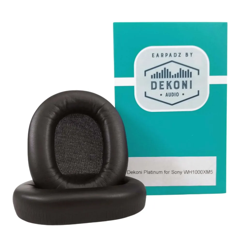 Dekoni Audio Platinum Series Replacement Ear Pads for Sony WH-1000XM5 Black