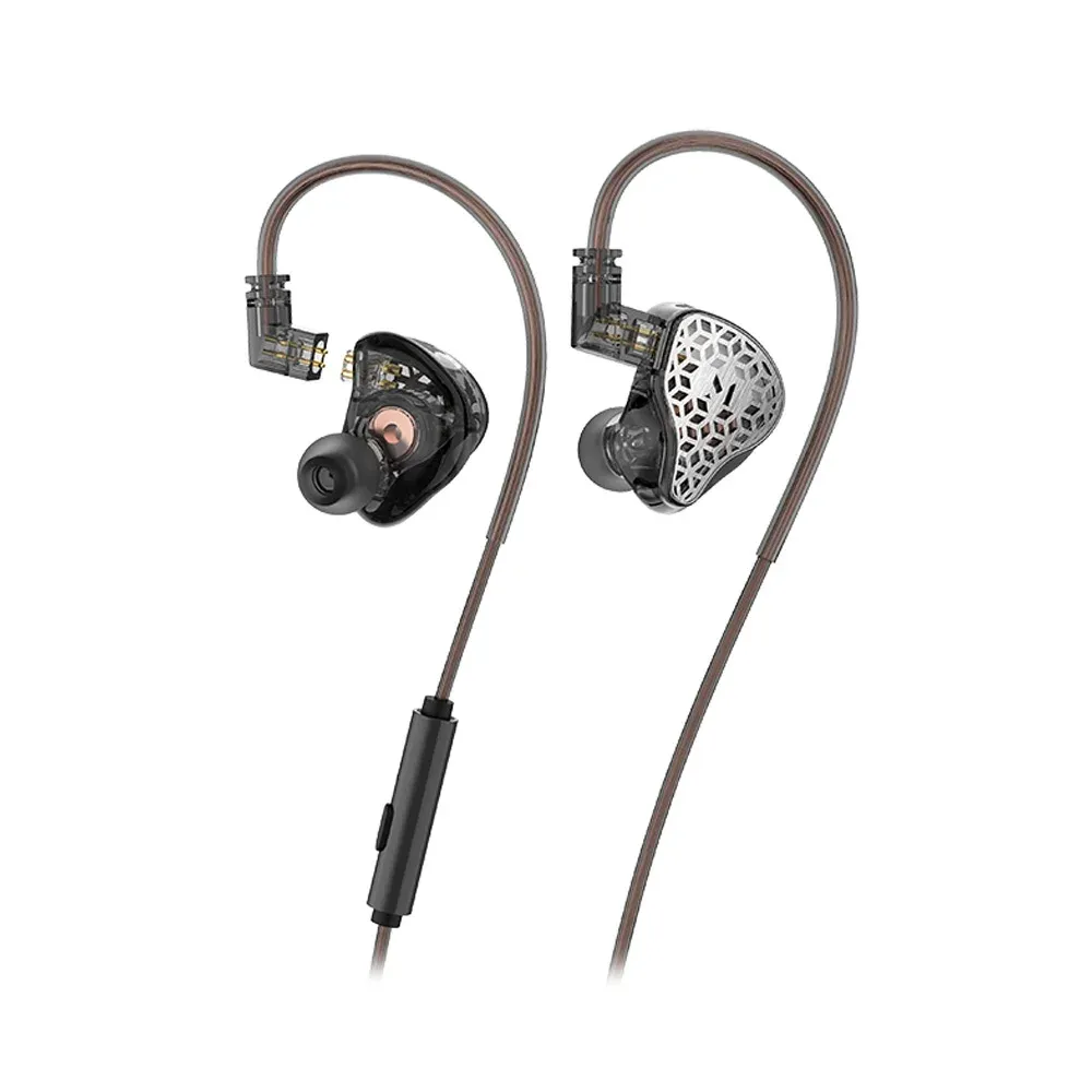 Music Public Kingdom IEM220M With Mic Transparent Black Dark Grey