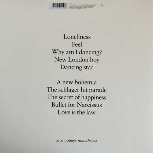 Pet Shop Boys - Nonetheless - Grey LP