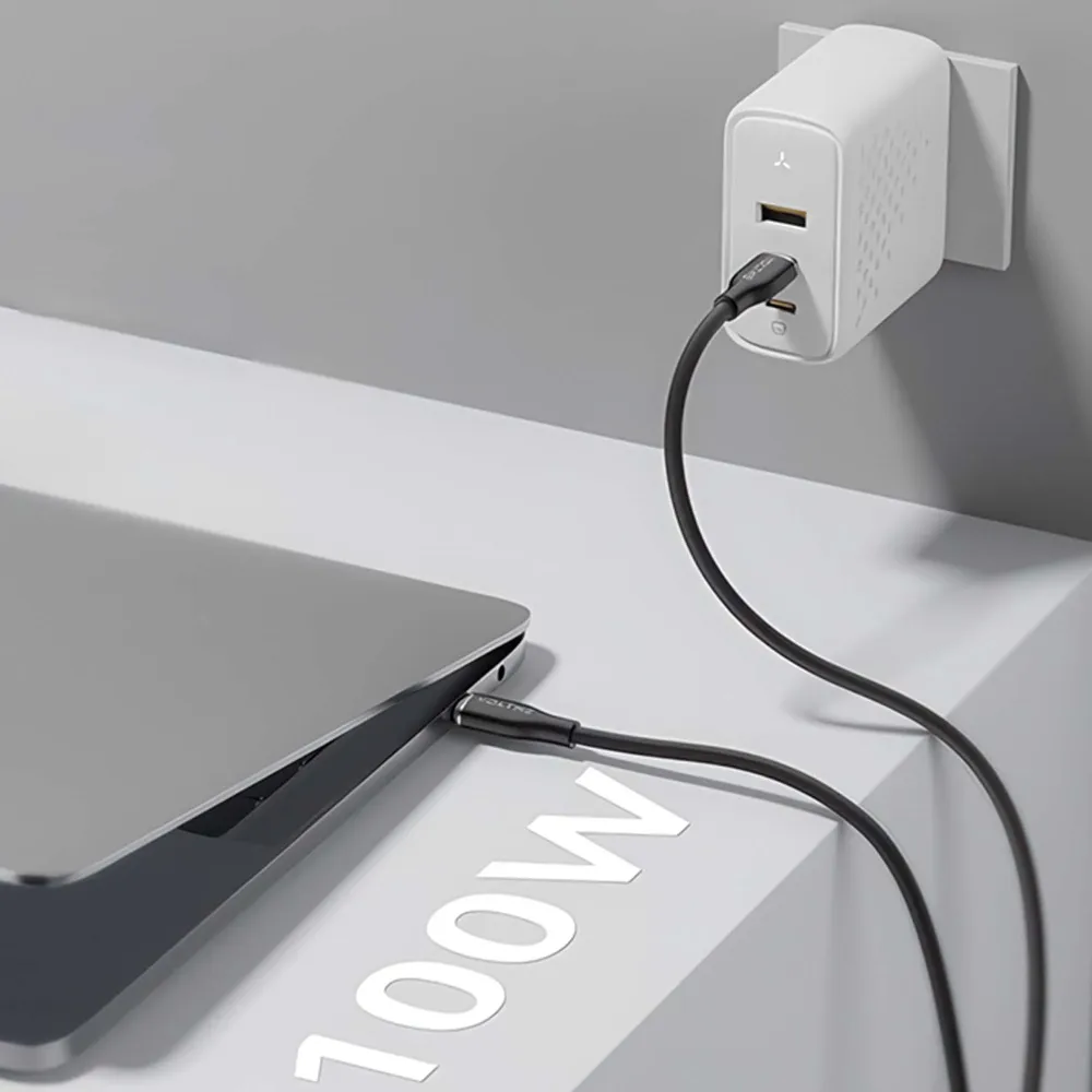 VOLTME PowerLink Moss CTC USB-C - USB-C 1.8m Green