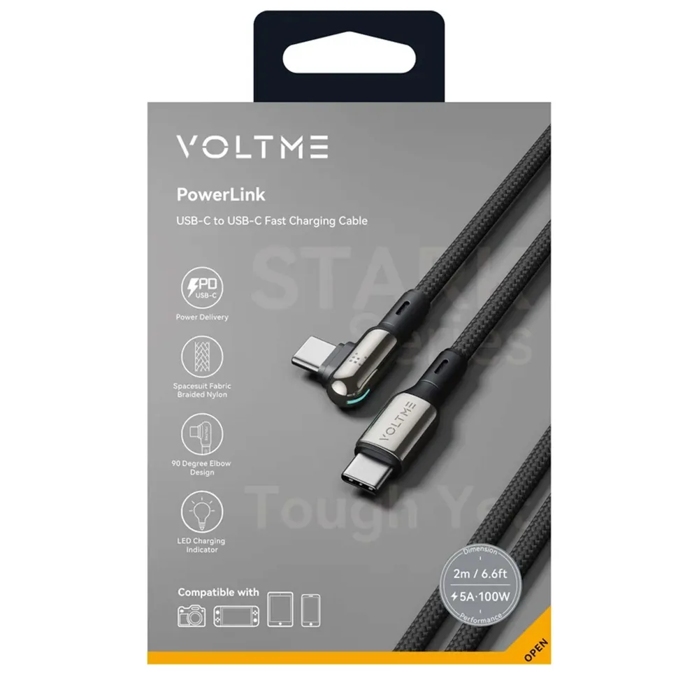 VOLTME PowerLink Stark CTC USB-C - USB-C 1.2m Black