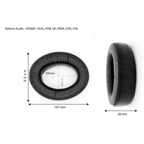 Dekoni Audio Elite Sheepskin Ear Pad Set for Sennheiser HD600