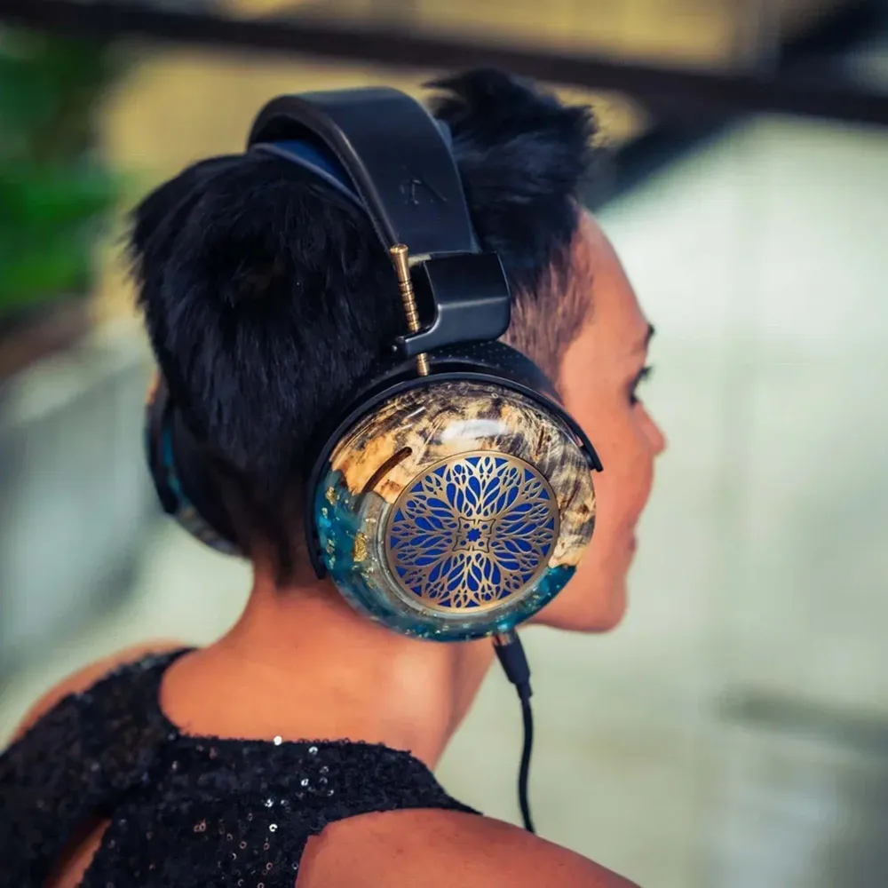 ZMF Atrium LTD Green Ish Leather 4-pin xlr ofc cable + 6.35mm