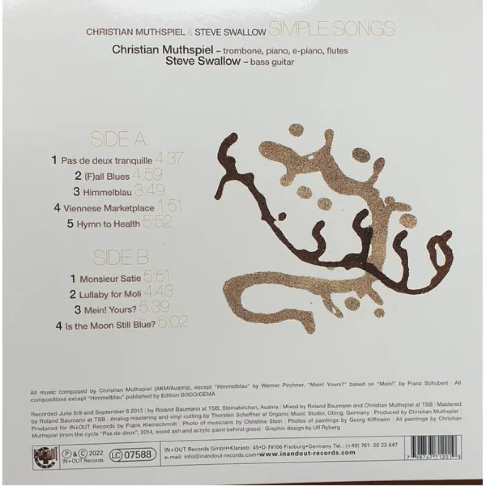 Christian Muthspiel & Steve Swallow - Simple Songs - LP