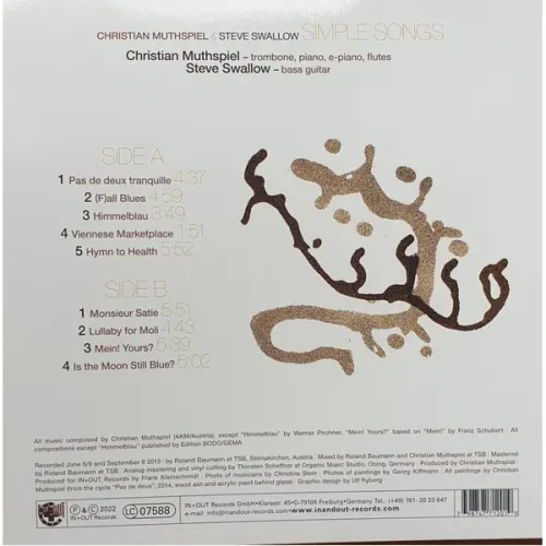 Christian Muthspiel & Steve Swallow - Simple Songs - LP