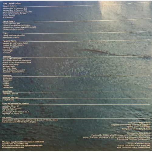 Mike Oldfield – Tubular Bells 2003 - Blue - LP