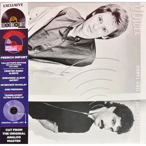 Daryl Hall & John Oates – Voices (Clear) LP