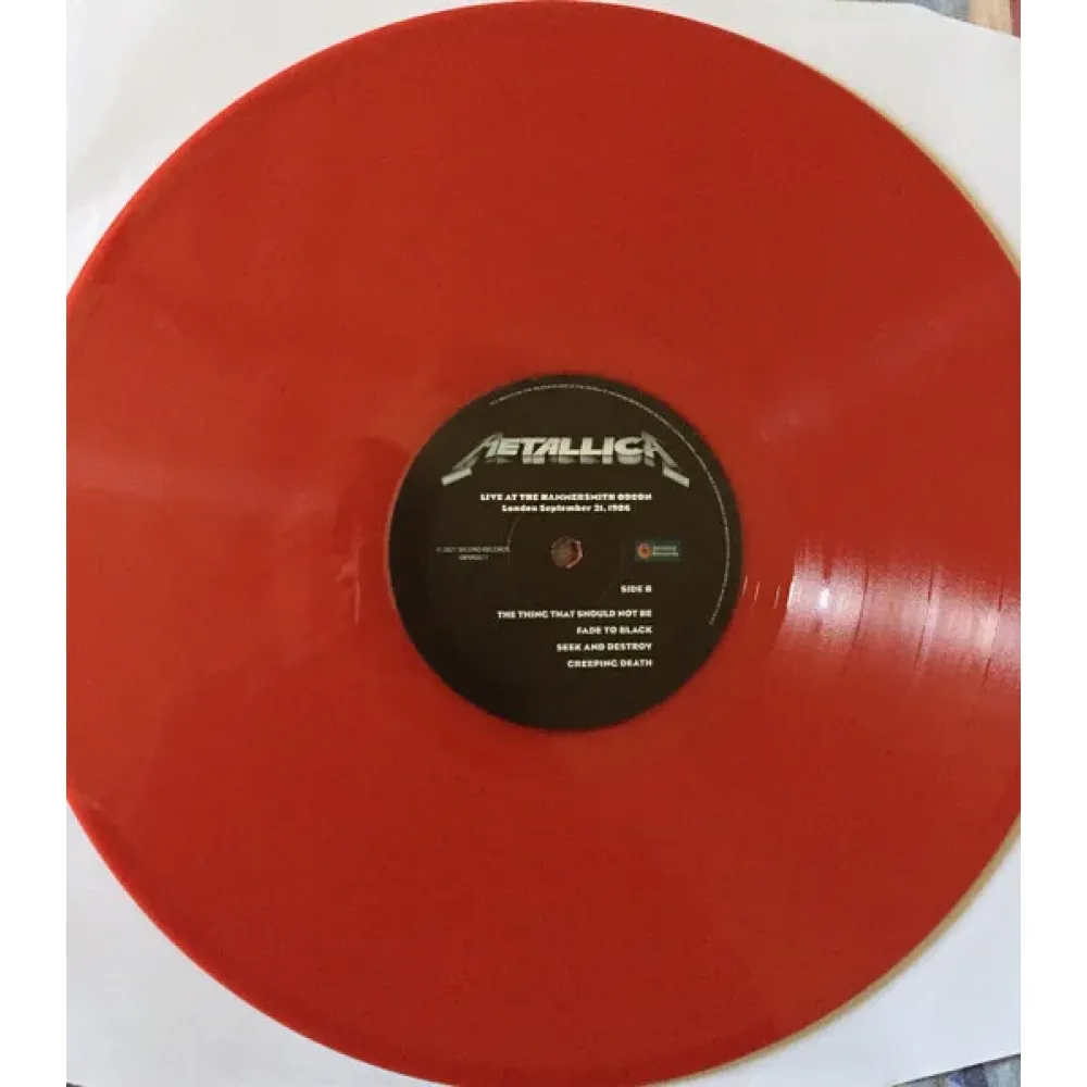 Metallica – Live At The Hammersmith Odeon - London September 21, 1986 - Red - LP