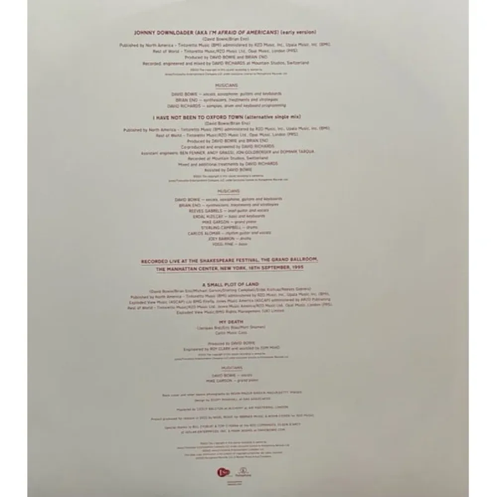 David Bowie – Brilliant Adventure EP RSD2022 LP