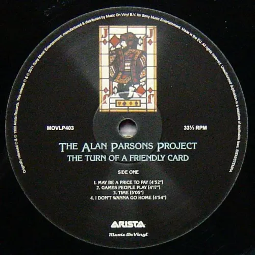 The Alan Parsons Project The Turn Of A Friendly Card LP