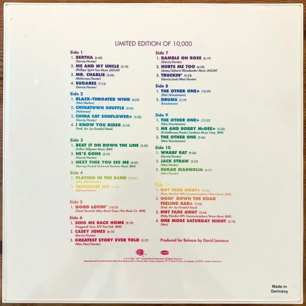 The Grateful Dead - Olympia Theatre, Paris, France 5/3/72 - Box - 5LP