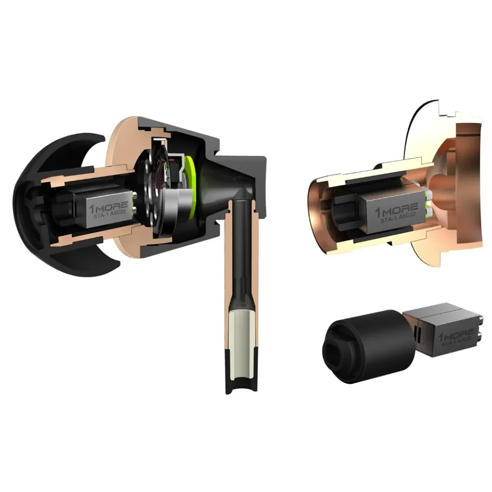 1MORE E1001 Triple Driver In-Ear Gold