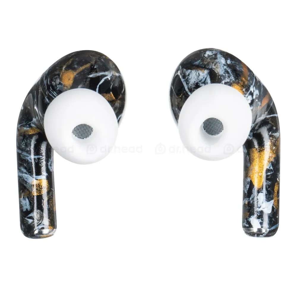 Apple AirPods Pro 2nd gen with MagSafe USB-C (2023) Black Marble Total Gloss