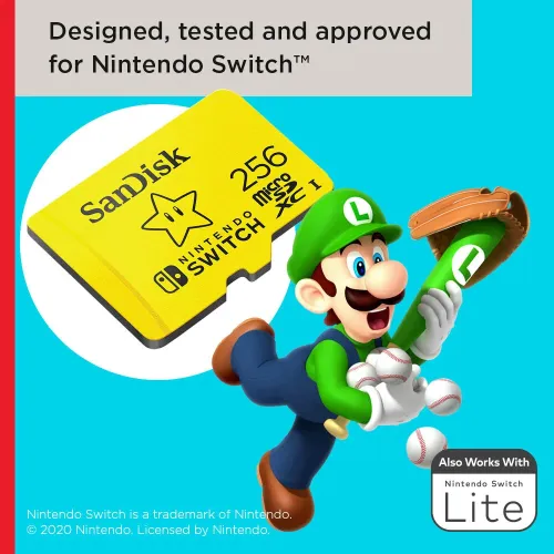 SanDisk Nintendo Switch microSDXC 256Gb Yellow