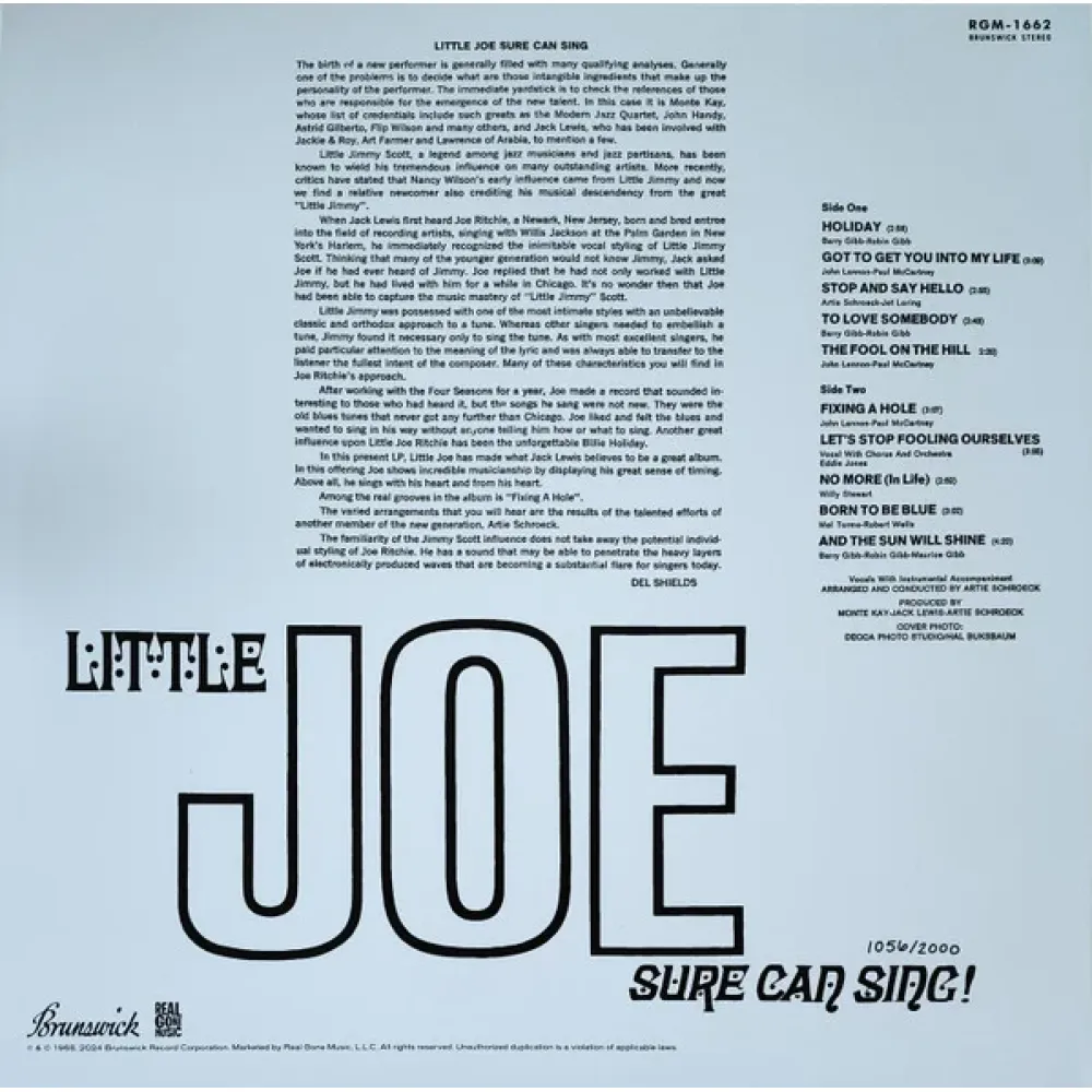 Little Joe – Little Joe Sure Can Sing! - RSD 2024 - LP